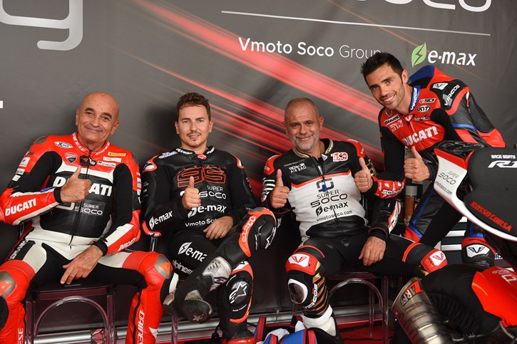 Με τους 3 σταρ της ProDay2021, Jorge Lorenzo, Michele Pirro, Dario Marchetti